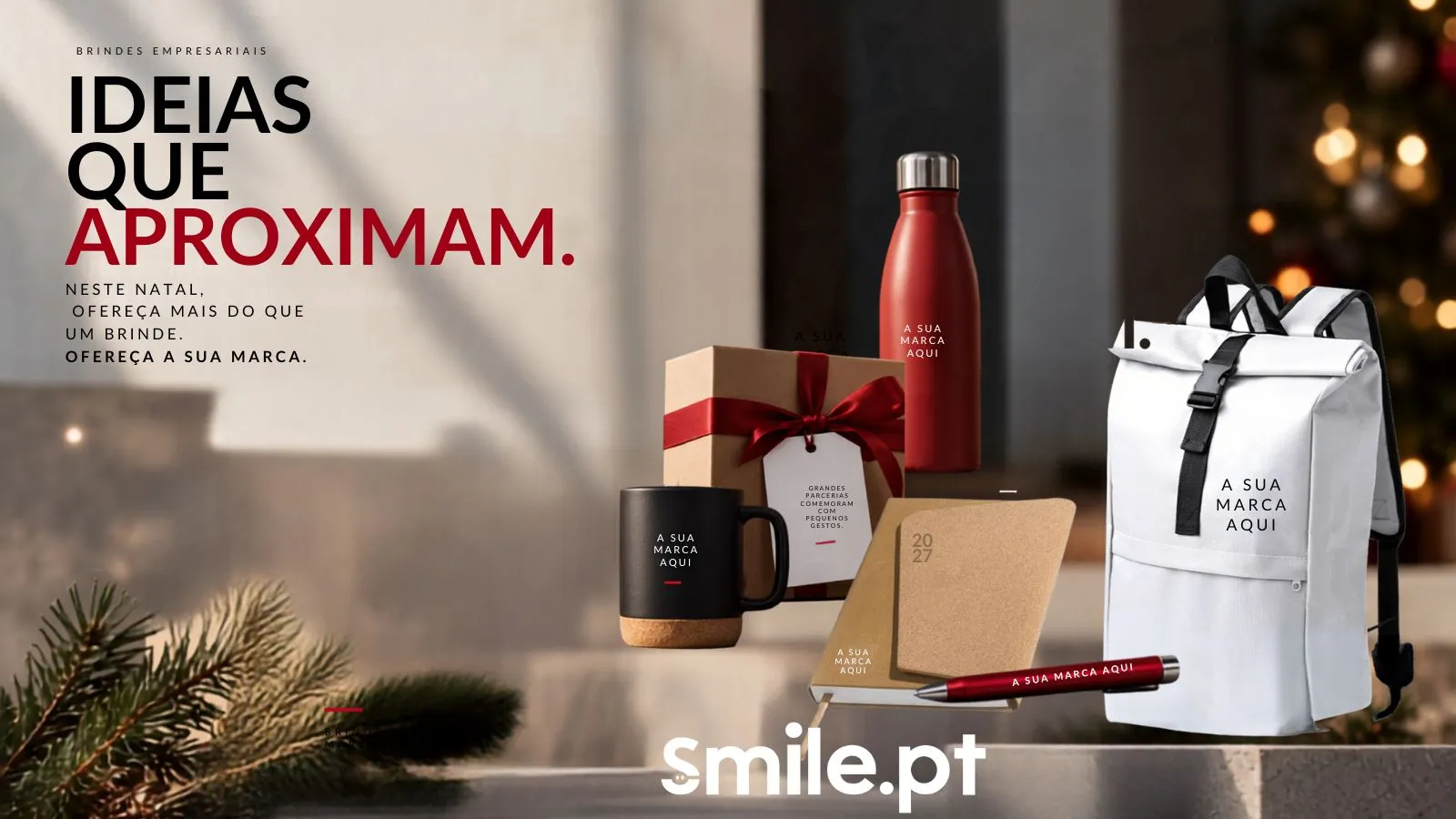 Ideias que aproximam - Brindes de Natal personalizados